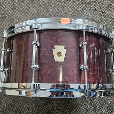 Ludwig Classic Maple 6.5x 14 snare Mahogany Stain image 1