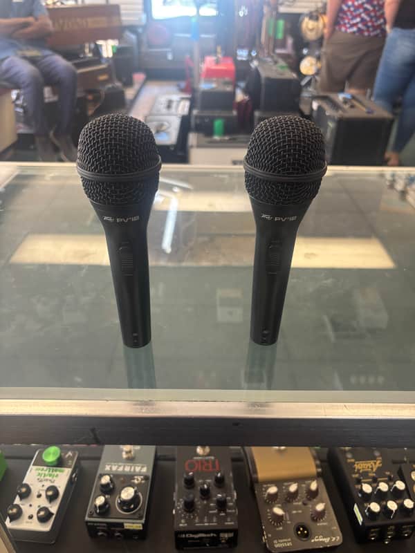 Peavey PVi2 Dynamic Cardioid Mic (2-Pack) 2010s - Black image 1