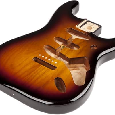 Fender Classic Series 60's Stratocaster SSS Alder Body Vintage Bridge Mount, 3-Color Sunburst image 4