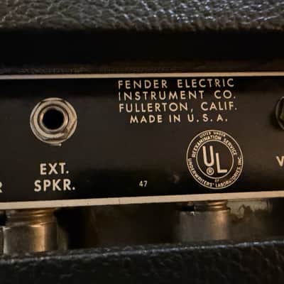 Fender Bandmaster 1965 Blackface head and cabinet combo pre CBS vintage 212 ab763 image 5