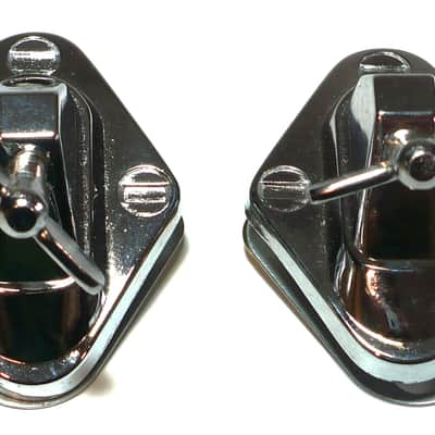 Disappearing Bass Drum Spur Mounting Brackets - Chrome image 2