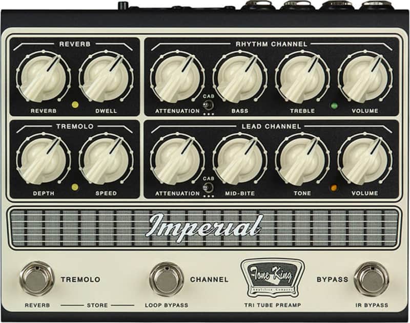 Tone King Imperial Preamp MKII Tri-Tube Preamp Effects Pedal image 1