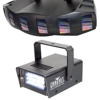 New! Chauvet DJ DERBY X DMX-512 Multi Colored LED Derby Club Light +Strobe Light image 1