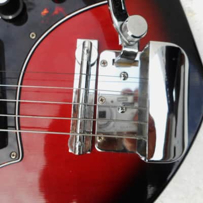 Norma EG 405-2 Guitar, 1960's, Japan, 2 Gold Foil Pu's, Cool Body Shape, Excellent Condition image 7