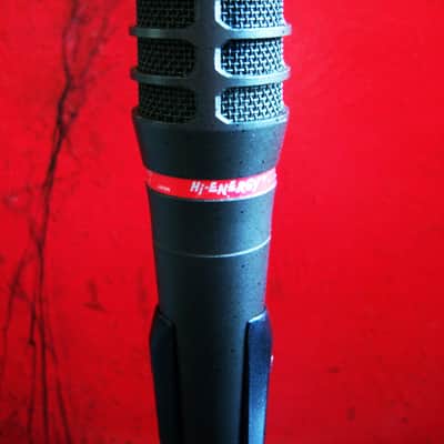 Vintage 1990's Audio-Technica ATM63HE dynamic hyper cardioid microphone w accessories Low Z # 1 image 8