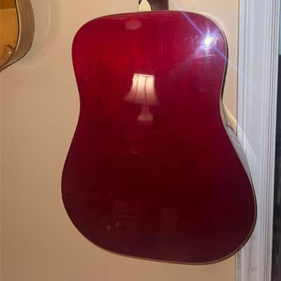 Epiphone dove 90s - wine red image 6