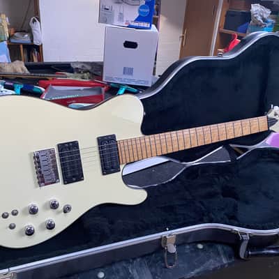 Carvin T-style custom shop 90's ? - White with Tortoise Binding image 1