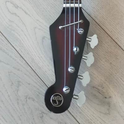Teisco SG BASS 24" 1960s redburst image 10