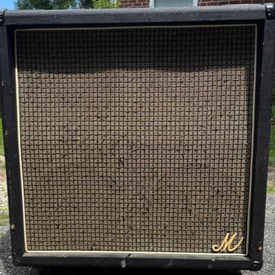 1970s Marshall “Big M” 4x12 Guitar Speaker Cabinet Straight Vintage 1960B 412 image 1