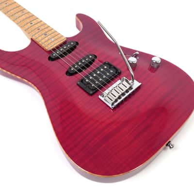 2000 Fender Showmaster FMT Custom Shop - Bing Cherry Transparent - Carved Flame Top Strat - COA and Case image 9