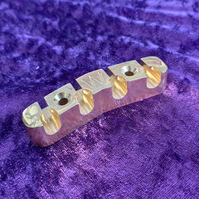 Warwick Bass tailpiece * Gold plated Brass * for Warwick Streamliner Basses image 3