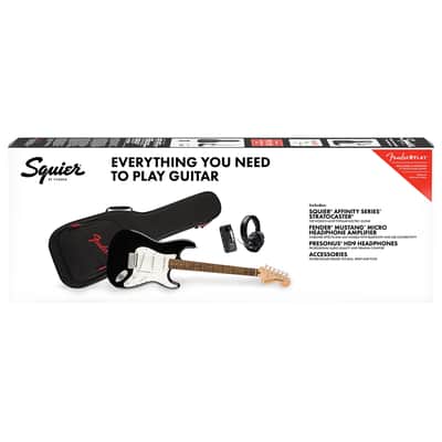 Squier Affinity Stratocaster Mustang Micro Pack BLK image 5