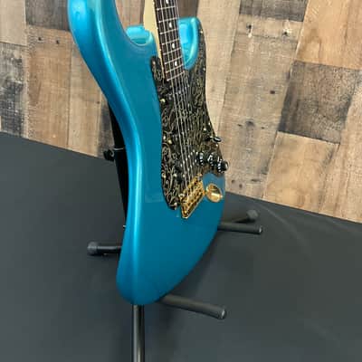 Fender 2017 Mod Shop Stratocaster Aqua Marine Metallic with Fender hardshell Case image 6