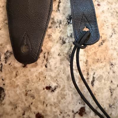 Harley Davidson Leather guitar strap - Black image 2