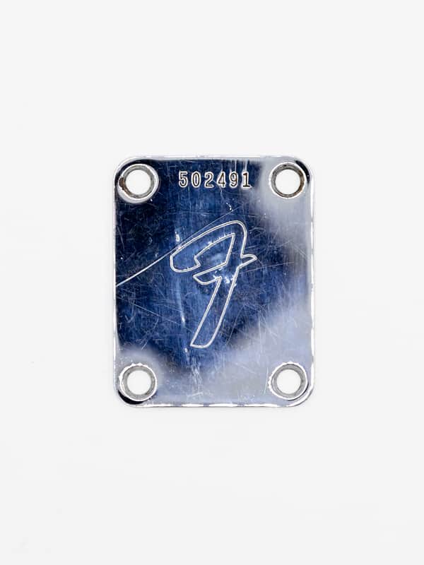 1974 Fender Vintage F Neck Plate Four-Bolt for Telecaster, Jazzmaster image 1