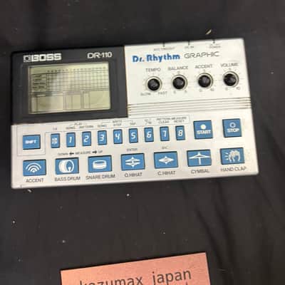 BOSS DR 110 Dr Rhythm Graphic Vintage Drum Machine Rhythm Composer Tested ☆