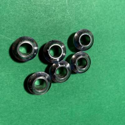 Vintage-Style Guitar Tuner Bushings, Nickel, 7 Sets EXC image 5