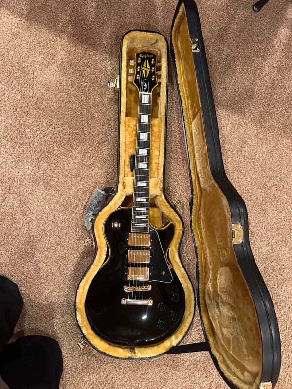 Epiphone Joe Bonamassa Black Beauty Les Paul Custom Outfit 2020 - Present - Ebony image 1