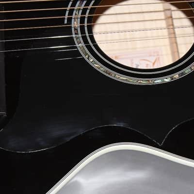 Takamine EG523SCB Black Jumbo Acoustic-Electric Guitar image 6