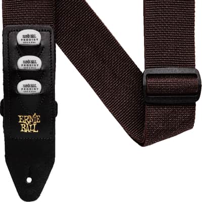 Ernie Ball Pickholder 2'' Strap - Brown 4250EB image 1