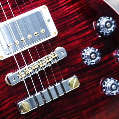 PRS McCarty 594 10-Top Red Tiger Pattern Vintage Electric Guitar w/Case #0399640 image 8
