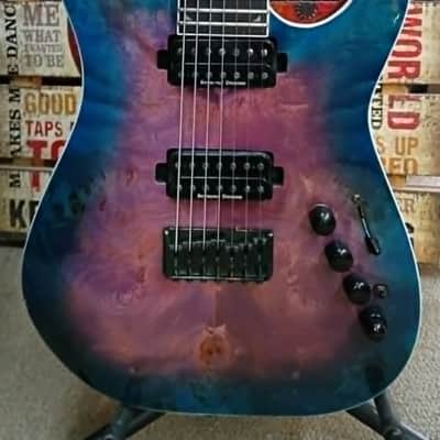 Jackson 7-String Pro Series Soloist SL7P HT MAH - 2020 - Northern Lights - Killer Mods! image 1
