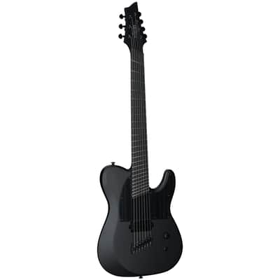 Schecter PT7MS Black Ops Electric Guitar, 7-String, Satin Black Open Pore image 2