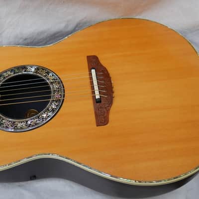 Vintage Late 70's Ovation Guitar 1619-4 Acoustic Electric image 4