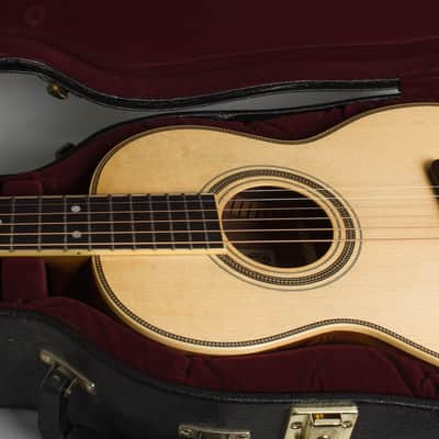 Tristani Style 5-18 Terz Parlor Guitar (2020), ser. #001, original black tolex hard shell case. image 14