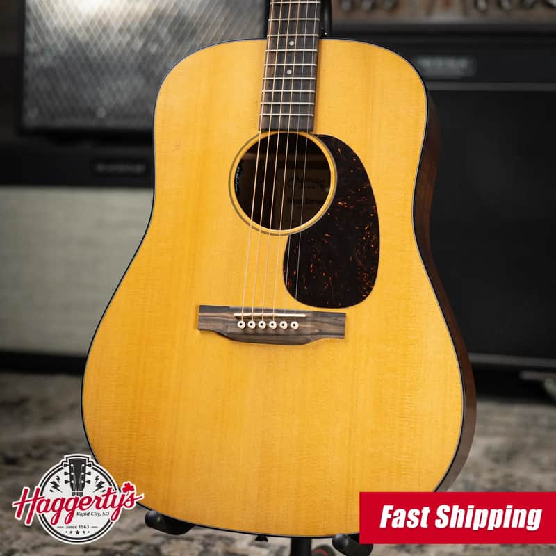 Martin D-10 E Retro Dreadnought Electric/Acoustic Guitar - Spruce with Gig Bag image 1