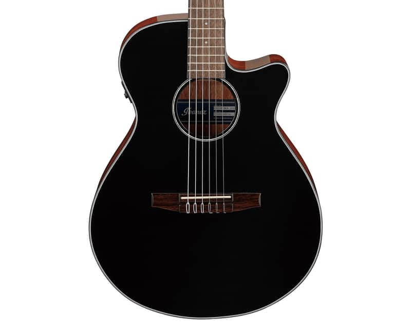 Used Ibanez AEG50NBKH AEG Acoustic Guitar - Black High Gloss image 1