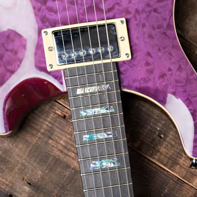 Wolf 200Q (Quilted Maple Top) Purple Electric Guitar image 5