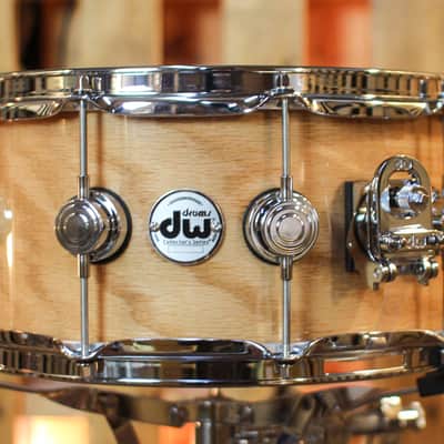 DW 6.5x14 Collector's Pure Oak HVLT Natural Lacquer Snare Drum - SO#1424770 image 2
