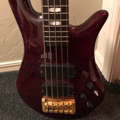 Spector Euro 5XL 5 String  Electric Bass Guitar wine red image 1