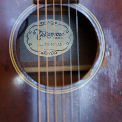 TAKAMINE en10c (an) japan pro natural series solid cedar acoustic guitar image 3