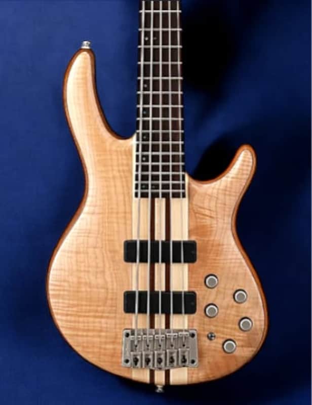 Cort Artisan A4 Plus Neck-Through Electric Bass, Open Pore Natural image 1