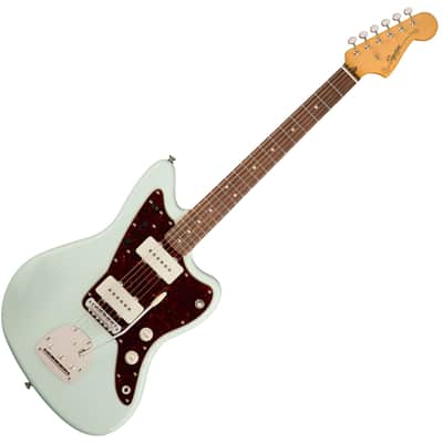 Squier Classic Vibe '60s Jazzmaster Electric Guitar Sonic Blue Bundle with 12x Guitar Picks & Polishing Cloth – Laurel Fingerboard, Vintage-Style Tremolo, Alnico Single-Coil Pickups image 4