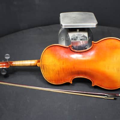 A Beautiful Antique U.S.A. Made Antonius Stradivarius Full Size 4/4 Violin, Bow & Case Ready to Play # 13 V image 5