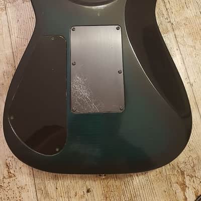 1990 Jackson Professional Fusion Pro Trans Green Made In Japan EMG Schaller Floyd Rose image 9