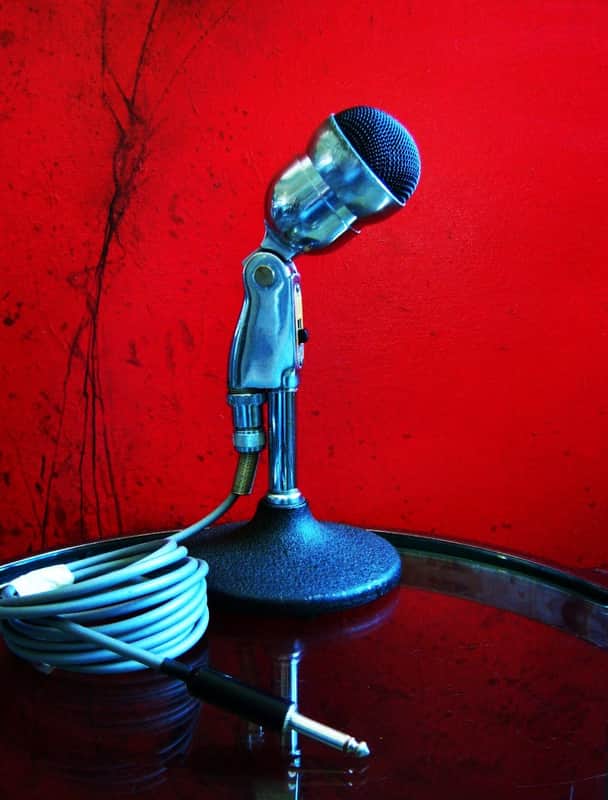 Vintage 1950's Electro-Voice 630 Omnidirectional Dynamic Microphone Hi Z harp mic w cable and RARE baffle 605 636 664 image 1
