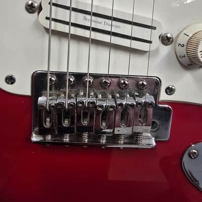 Fender Standard Stratocaster with Vintage Tremolo, Maple Fretboard 1991 - 1997 - Crimson Red Metallic image 6