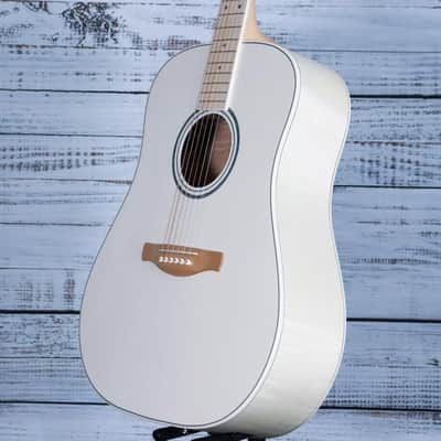 *DEMO* Ibanez AAD77M1E Acoustic Guitar | Open Pore Antique White image 5
