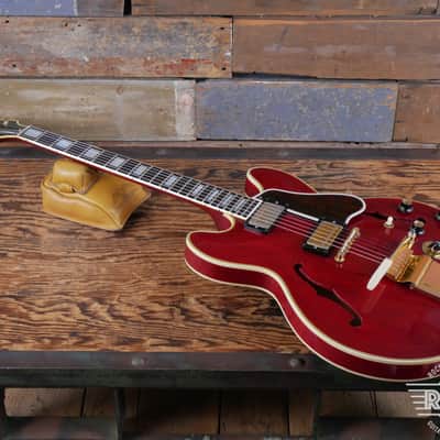 Gibson ES-355TDC w/ Lyre Vibrola 1967 - Cherry image 5