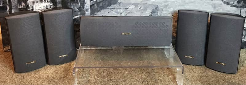 Aiwa Aiwa SX-AV2700  2-way, bass-reflex front & back & center channl speaker system 90s  - Black image 1