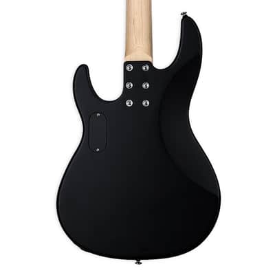 ESP LTD AP-204 Bass Guitar - Black Satin image 3
