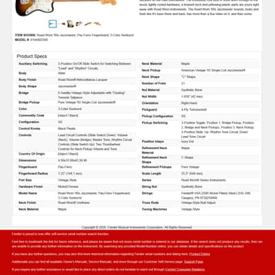 Fender Road Worn '60s Jazzmaster with Pau Ferro Fretboard 2018 - 2019 - 3-Color Sunburst image 14