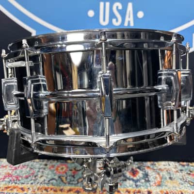 Ludwig - 6.5x14" No. 411 Super Sensitive Snare Drum 1976-1977 image 6