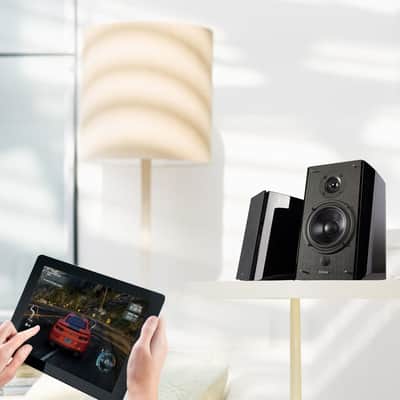 Edifier R2000DB Powered Bluetooth Bookshelf Speakers - Optical Input - Black (Certified Refurbished) image 4