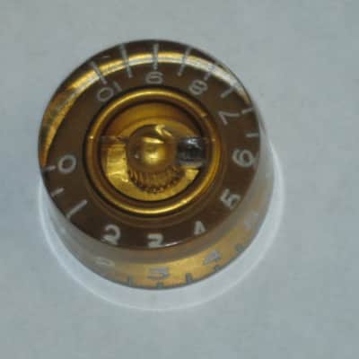 THREE used kind of relic'ed genuine Gibson GOLD SPEED KNOBS (ONLY 3 of the 4 knobs from PRSK-020 set are for sale) from 1990s image 10