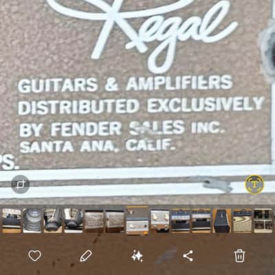 Fender-Regal R1160 Deluxe Style Tube Amp image 2